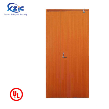 Factory Direct Supply Hotel 90 minutos Classificação de Wood Door de Incêndio Classificado Certificado de Porta Sólida Core Europa